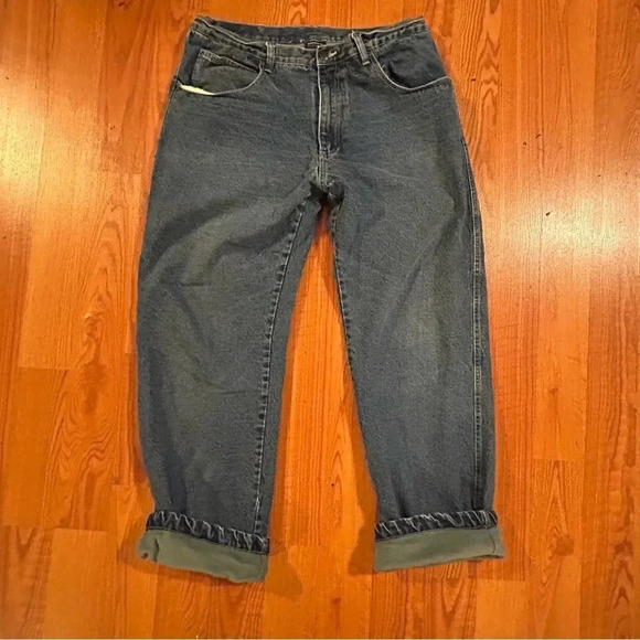 Smith’s Workwear Jeans Mens 38x34 (Actual 37x30) 5-Pocket Fleece Lined Denim - Picture 1 of 14